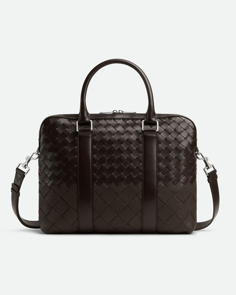 Bottega Veneta Schlanke Intrecciato Aktentasche - Braun - Herren Braun