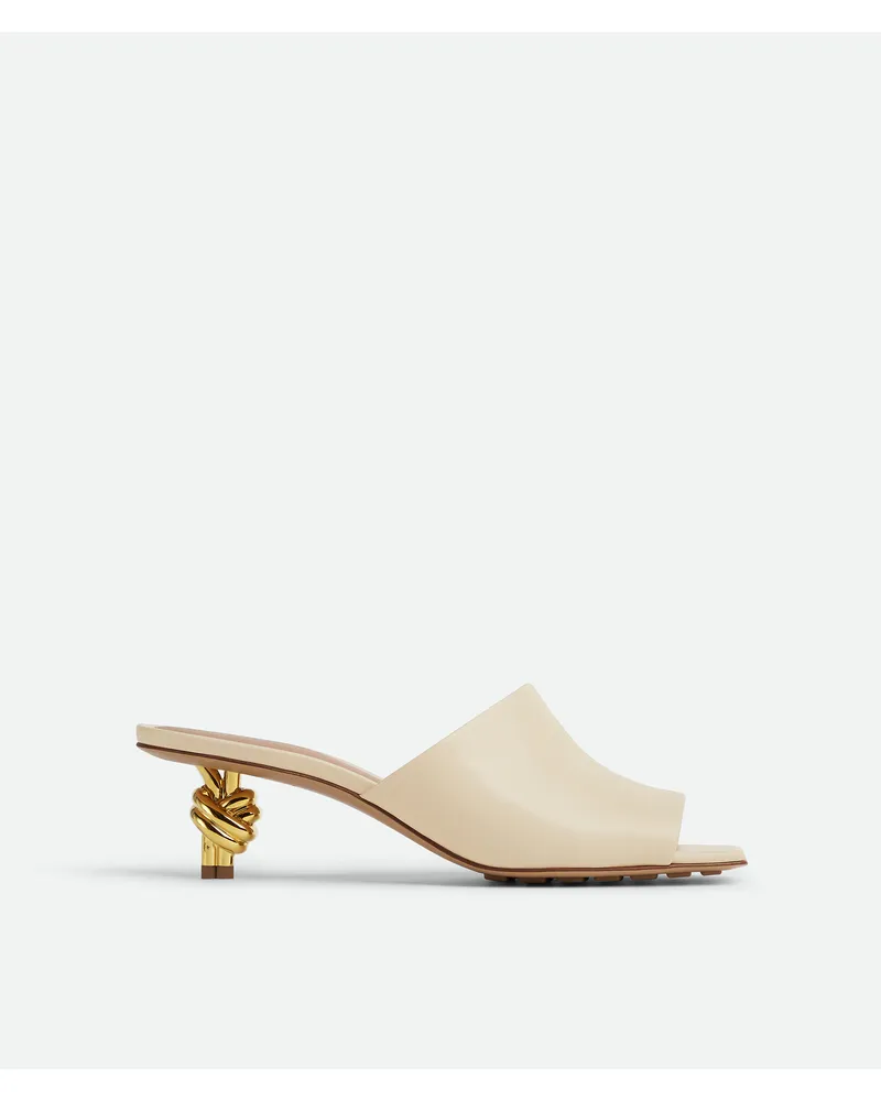 Bottega Veneta Knot Mules - Weiss - Damen 100% Lammleder Weiss