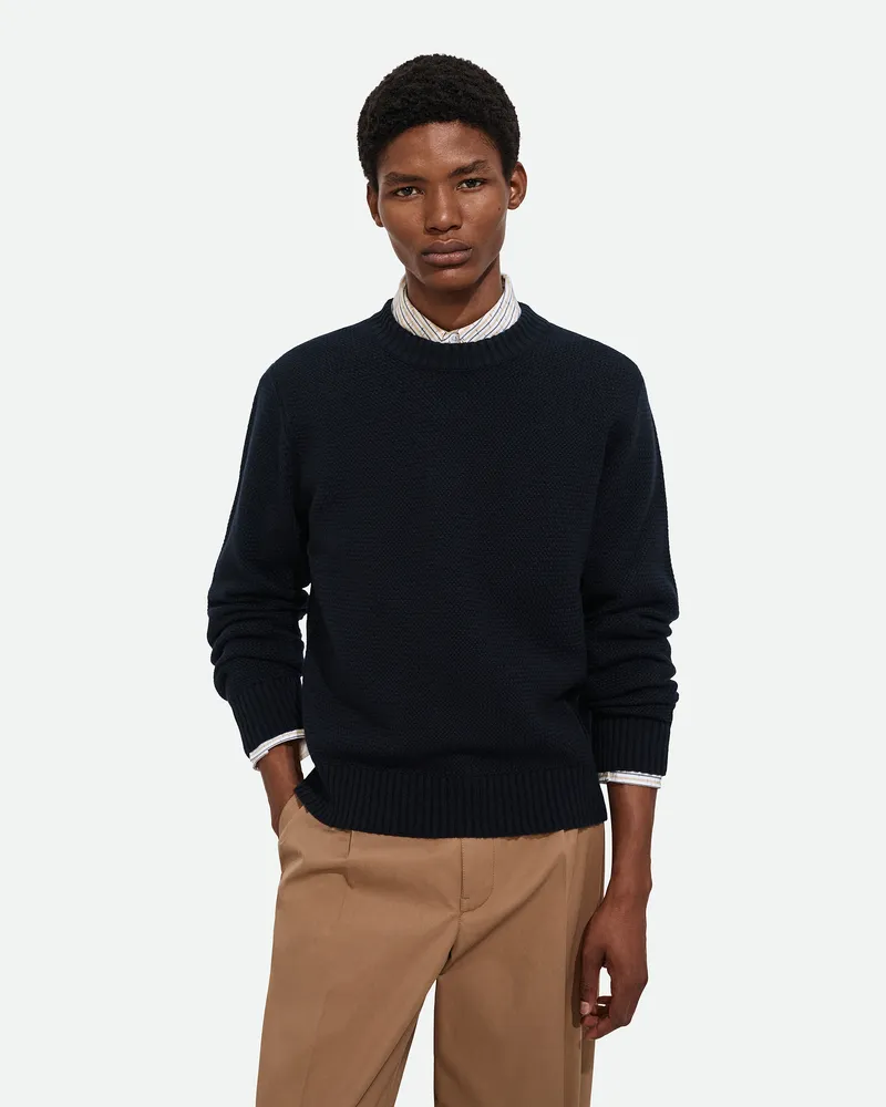 Bottega Veneta Kaschmirpullover - Blau - Herren Kaschmir, Polyamid & Elasthan Blau