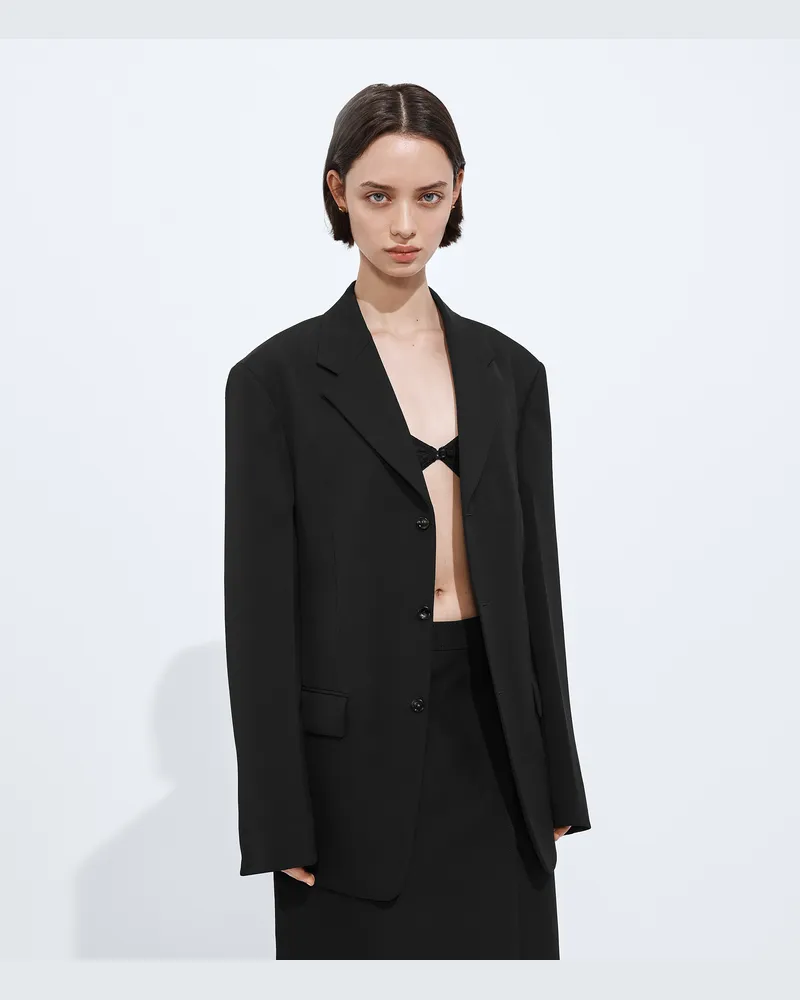 Bottega Veneta Rock aus Baumwollgabardine-Schwarz - Damen Schwarz
