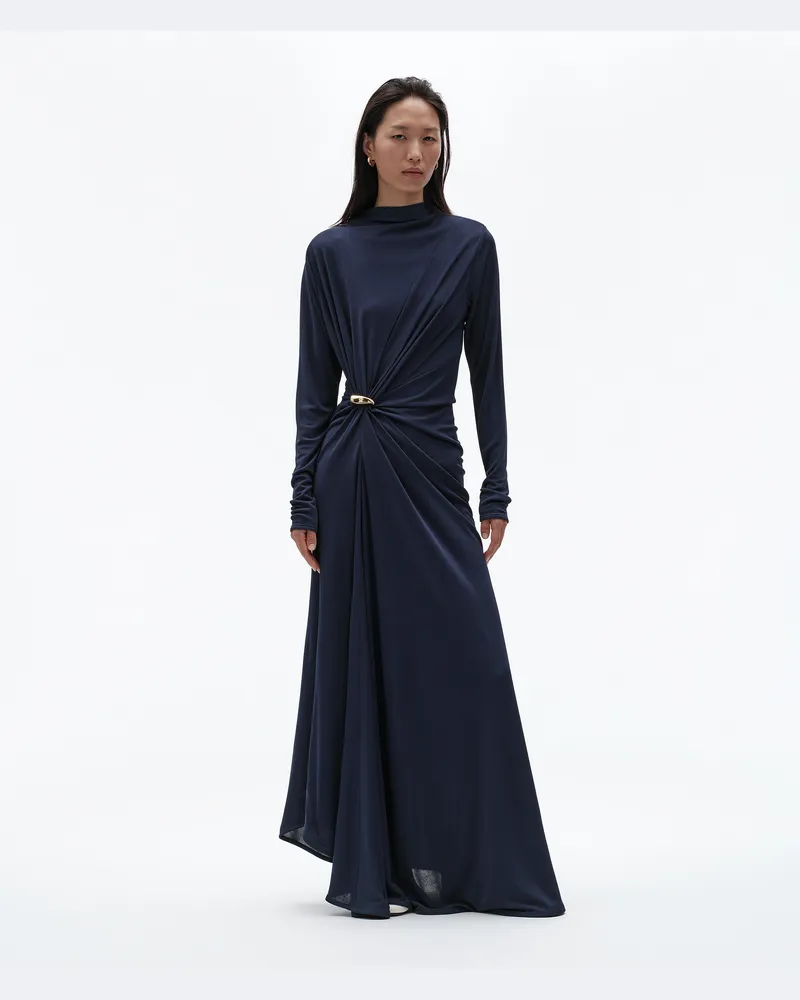 Bottega Veneta Kleid aus Viskosejersey-Crêpe-Blau - Damen Blau