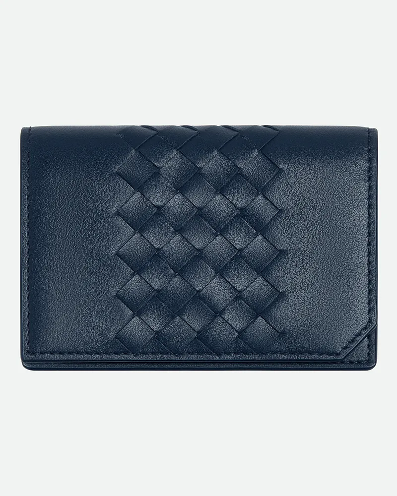 Bottega Veneta Intrecciato Piccolo Visitenkartenetui Neptune