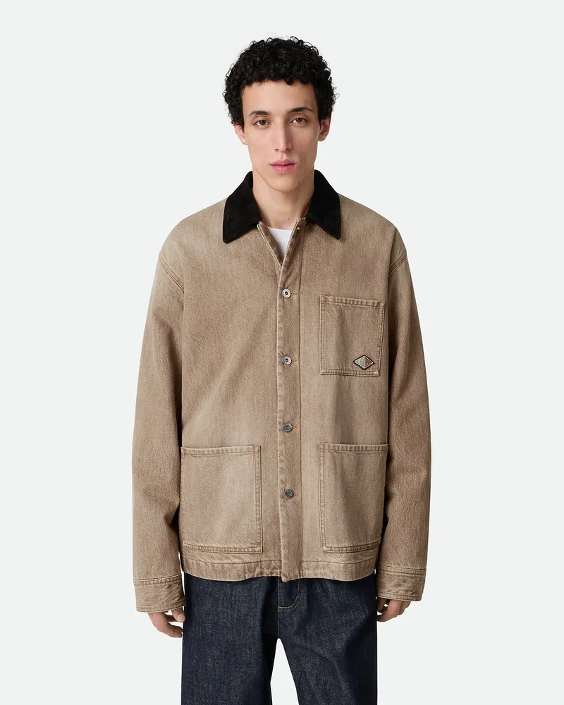 Bottega Veneta Denimjacke In Brown - Braun - Herren Baumwolle Braun