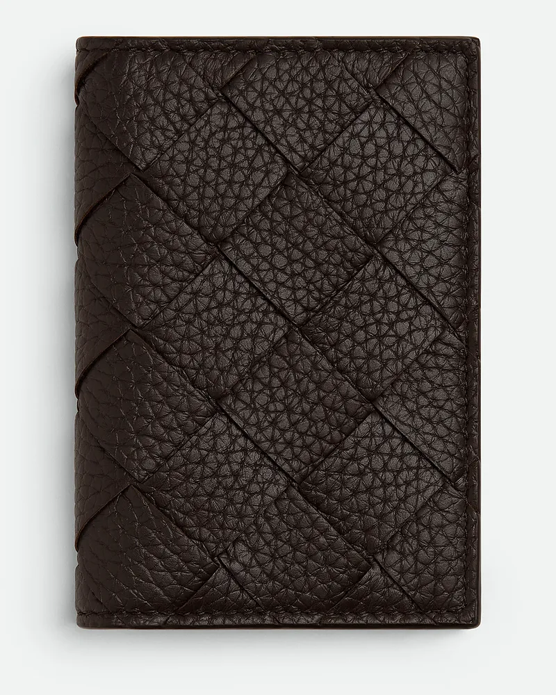 Bottega Veneta Intrecciato Kartenetui Mit Überschlag Fondant