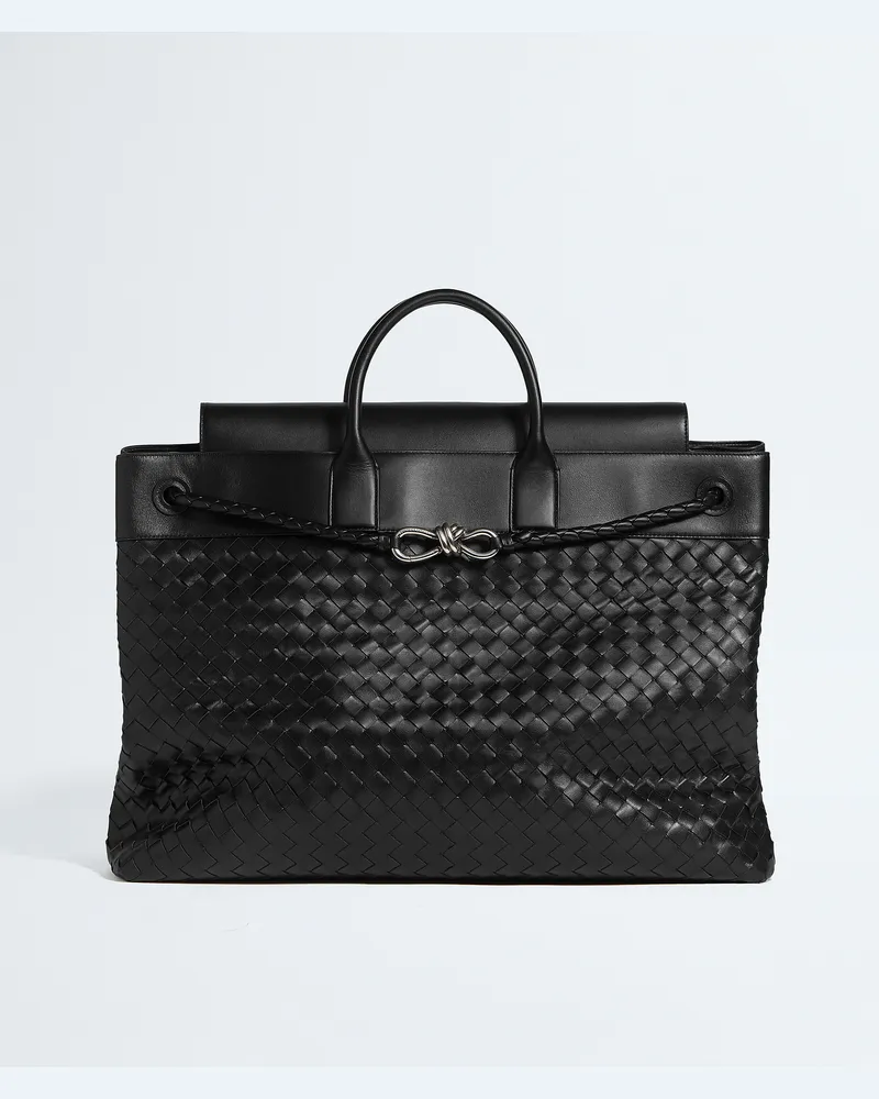 Bottega Veneta Große Andiamo Voyager-Schwarz - Herren Schwarz