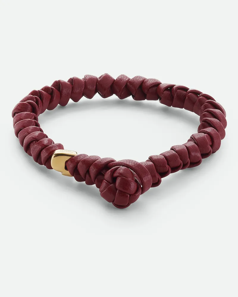 Bottega Veneta Knot Lederarmband Dark