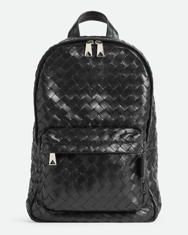 Bottega Veneta Kleiner Intrecciato Rucksack - Schwarz - Herren - Kalbsleder Schwarz