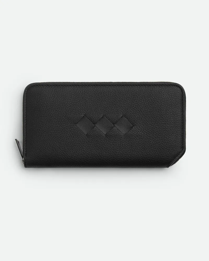 Bottega Veneta Tre Portemonnaie Mit mlafendem Zip Black
