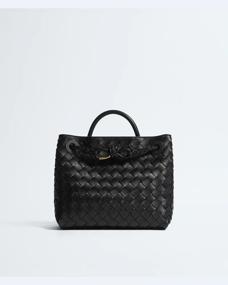 Bottega Veneta Kleine Andiamo - Schwarz - Damen - 100 % Lammleder Schwarz