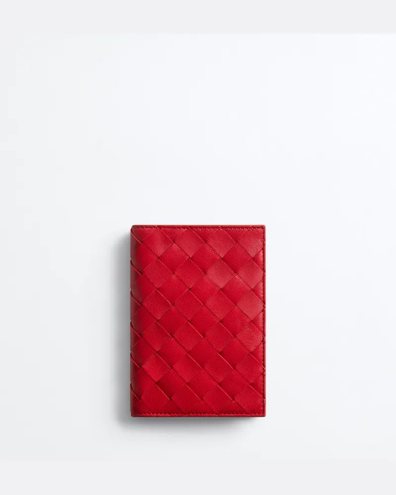 Bottega Veneta Intrecciato Reisepassetui-Rot - Damen Rot