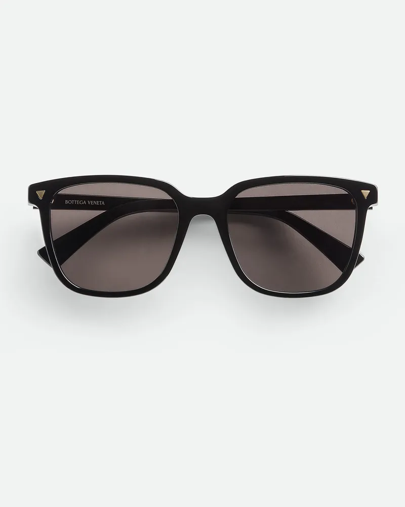 Bottega Veneta Soft Eckige Sonnenbrille Aus Recyceltem Azetat Black
