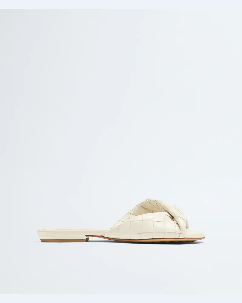 Bottega Veneta Flache Blink Mules - Weiss - Damen 100 % Lammleder Weiss