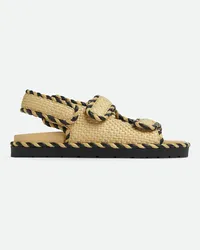 Bottega Veneta Flache Jack Sandalen Natural