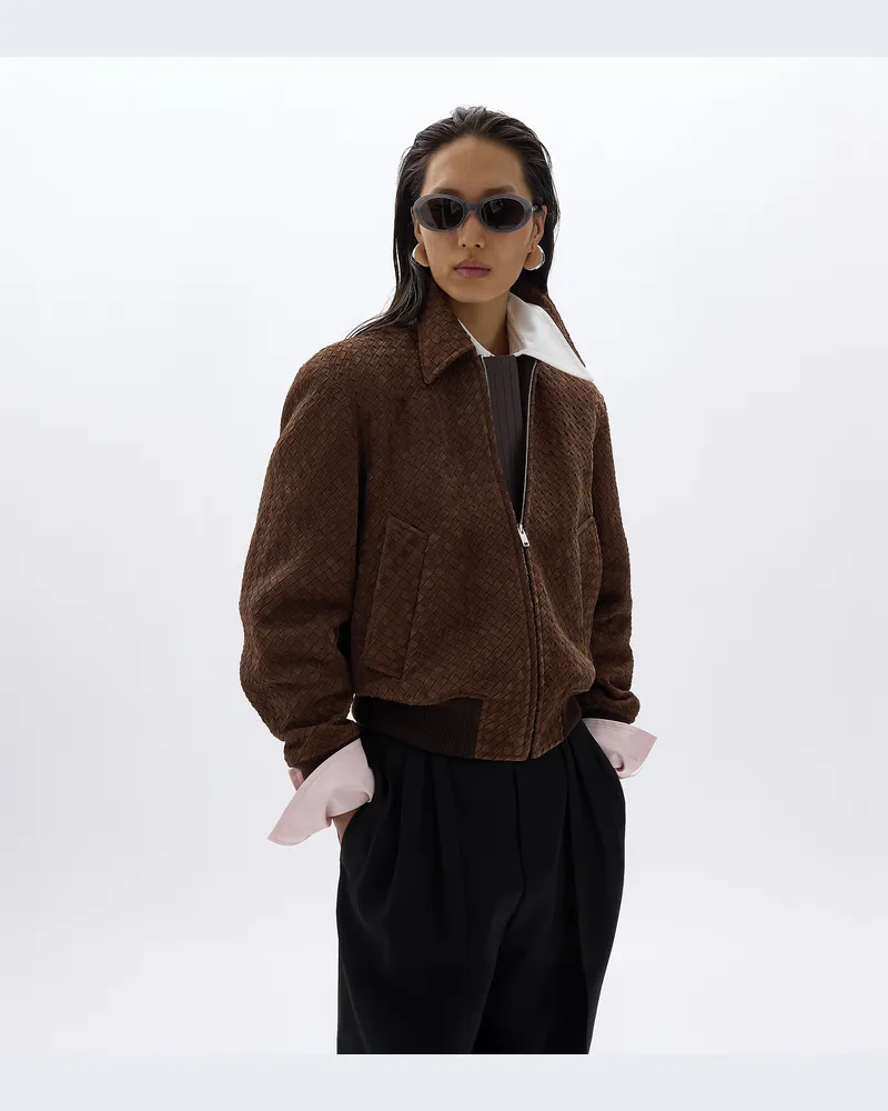 Bottega Veneta Blouson aus Wildleder-Braun - Damen Braun