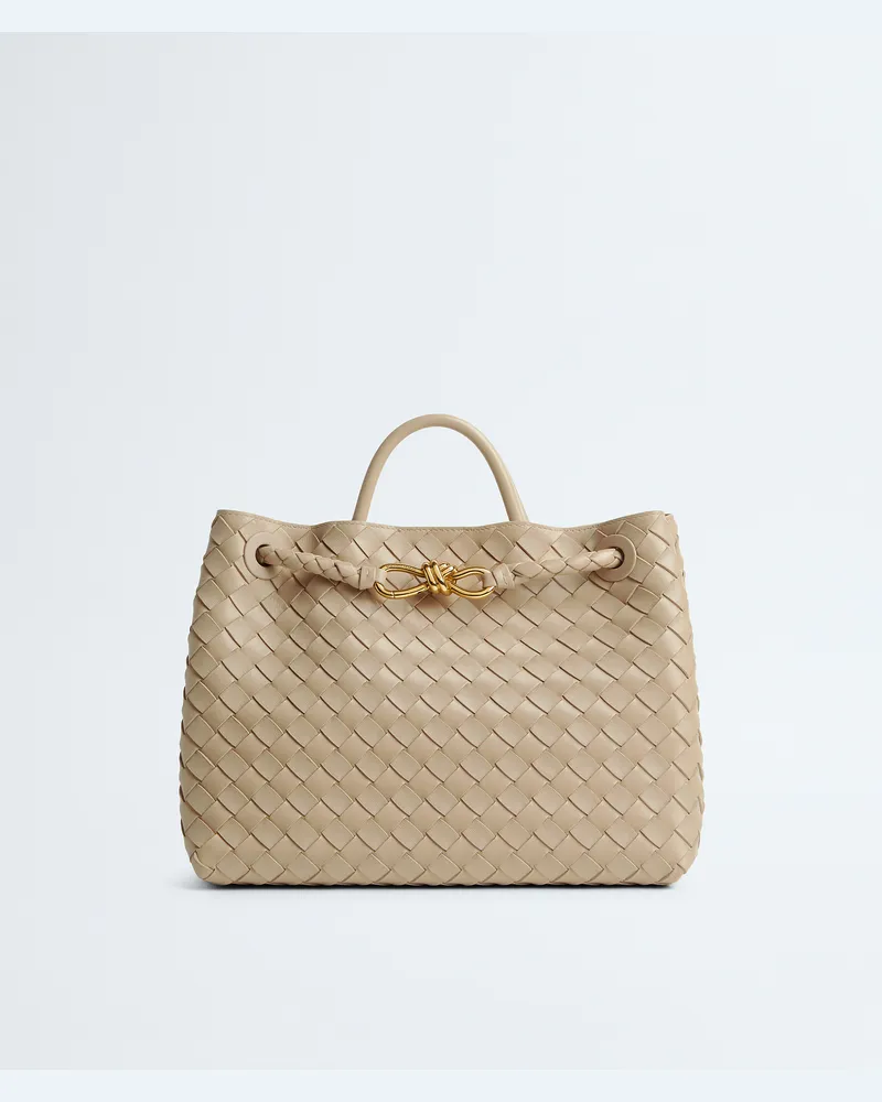 Bottega Veneta Andiamo - Weiss - Damen - 100 % Lammleder Weiss