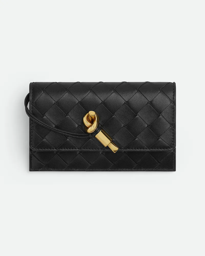 Bottega Veneta Andiamo Kartenetui Mit Reißverschluss - Schwarz - Damen Schwarz