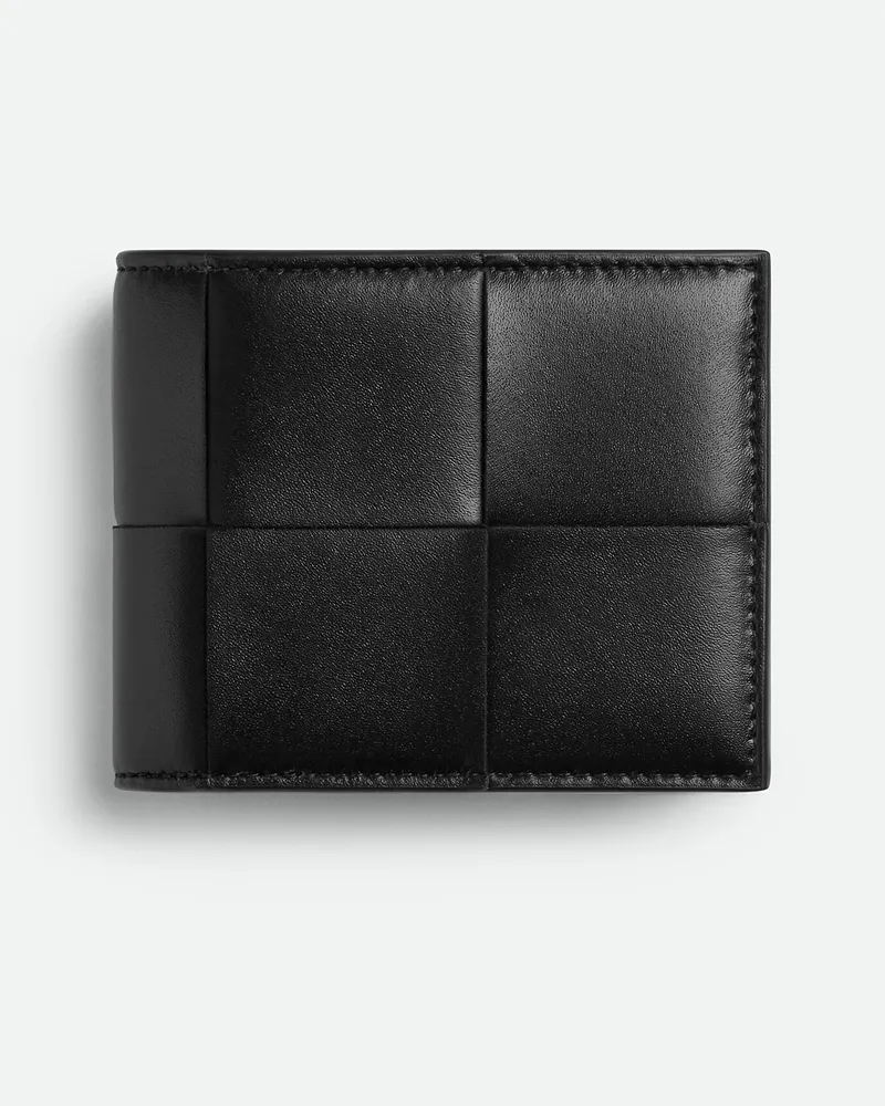 Bottega Veneta Kleines Cassette Portemonnaie Bi-fold Portemonnaie Mit Umlaufendem Zip - Schwarz - Herren Schwarz