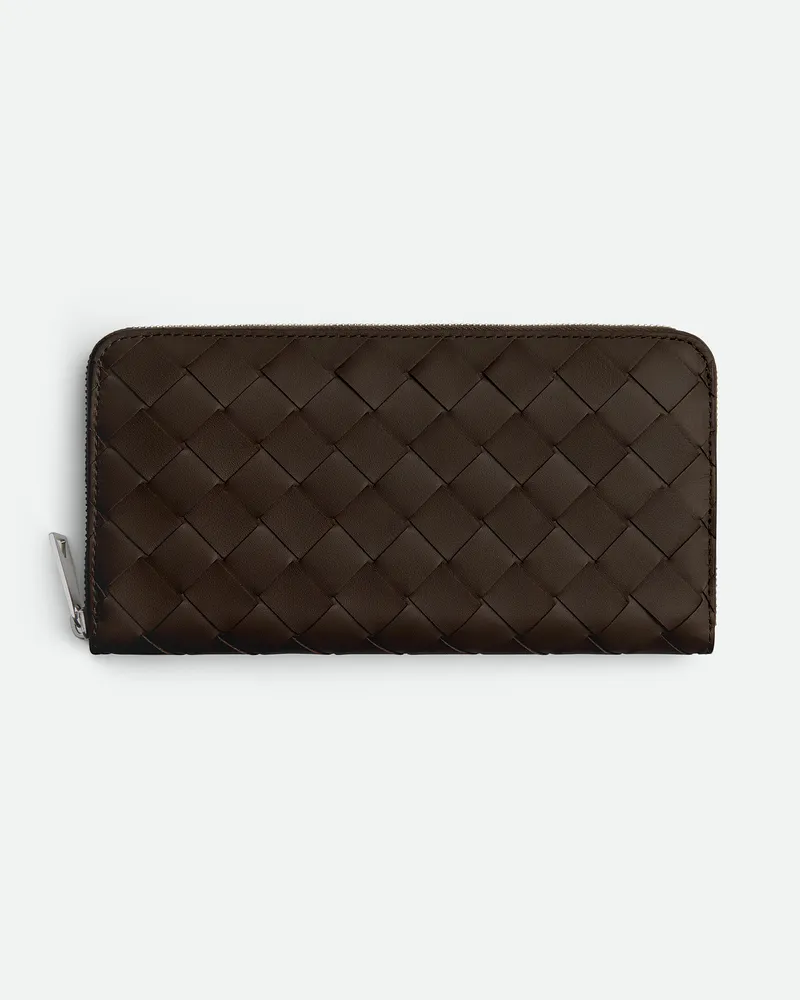 Bottega Veneta Intrecciato Portemonnaie Mit mlafendem Zip Fondant