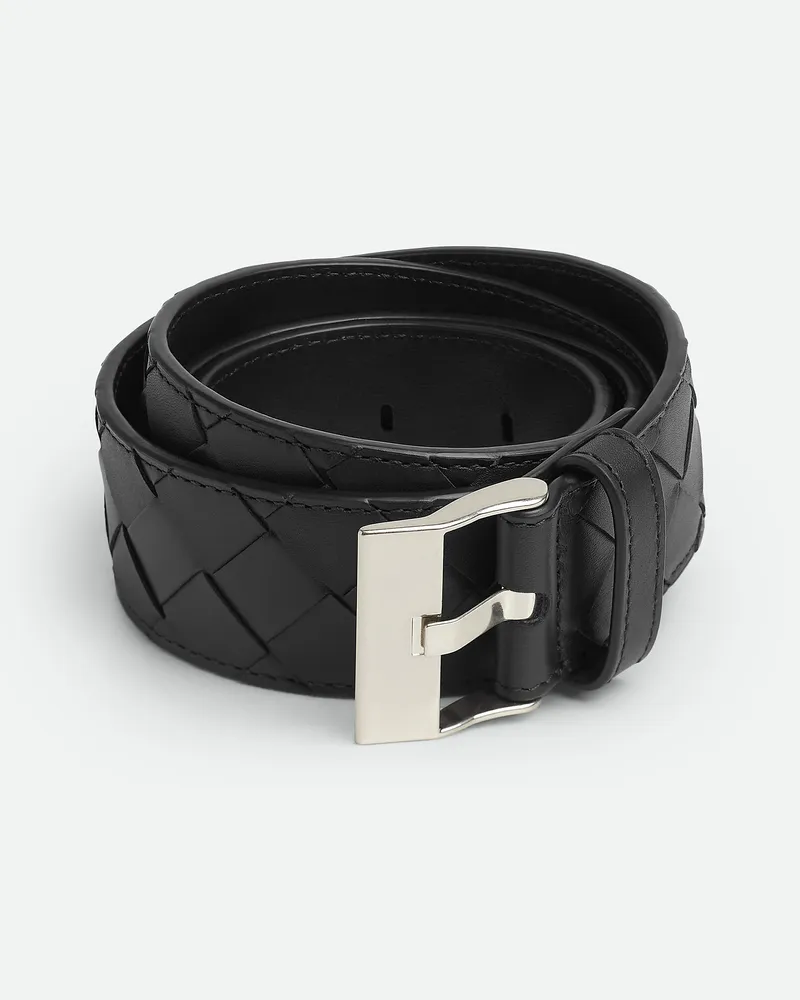 Bottega Veneta Watch Buckle Gürtel - Schwarz - Herren 100 % Kalbsleder Schwarz