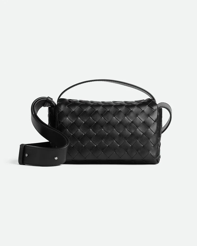 Bottega Veneta Intrecciato Mini-tasche Mit Überschlag - Schwarz - Herren - 100 % Kalbsleder Schwarz