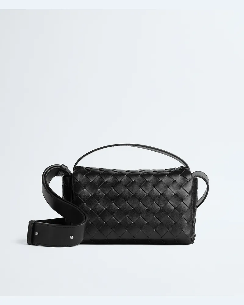 Bottega Veneta Intrecciato Mini-tasche Mit Überschlag - Schwarz - Herren - 100 % Kalbsleder Schwarz