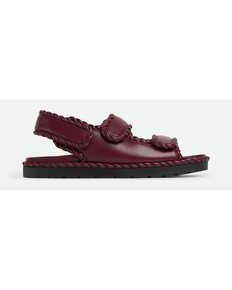 Bottega Veneta Flache Jack Sandalen Barolo