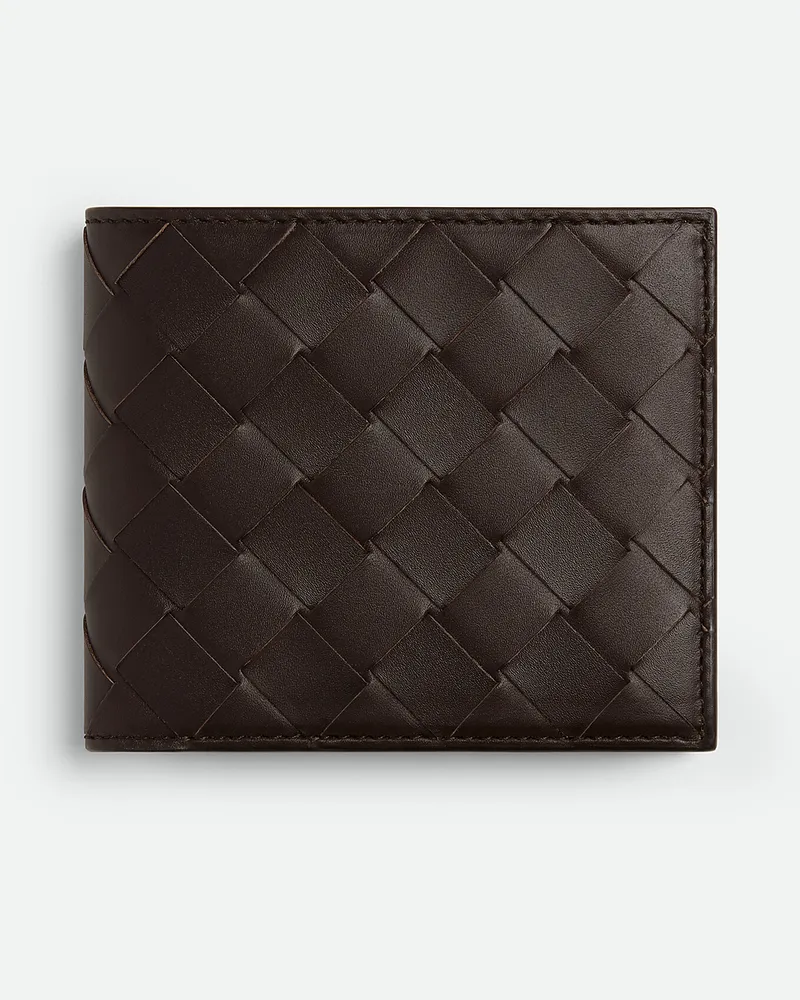 Bottega Veneta Intrecciato Bifold Portemonnaie Mit Münzfach Fondant