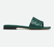 Flache Parco Mules-Grün - Damen