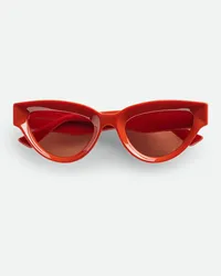 Bottega Veneta Sharp Cateyesonnenbrille Orange