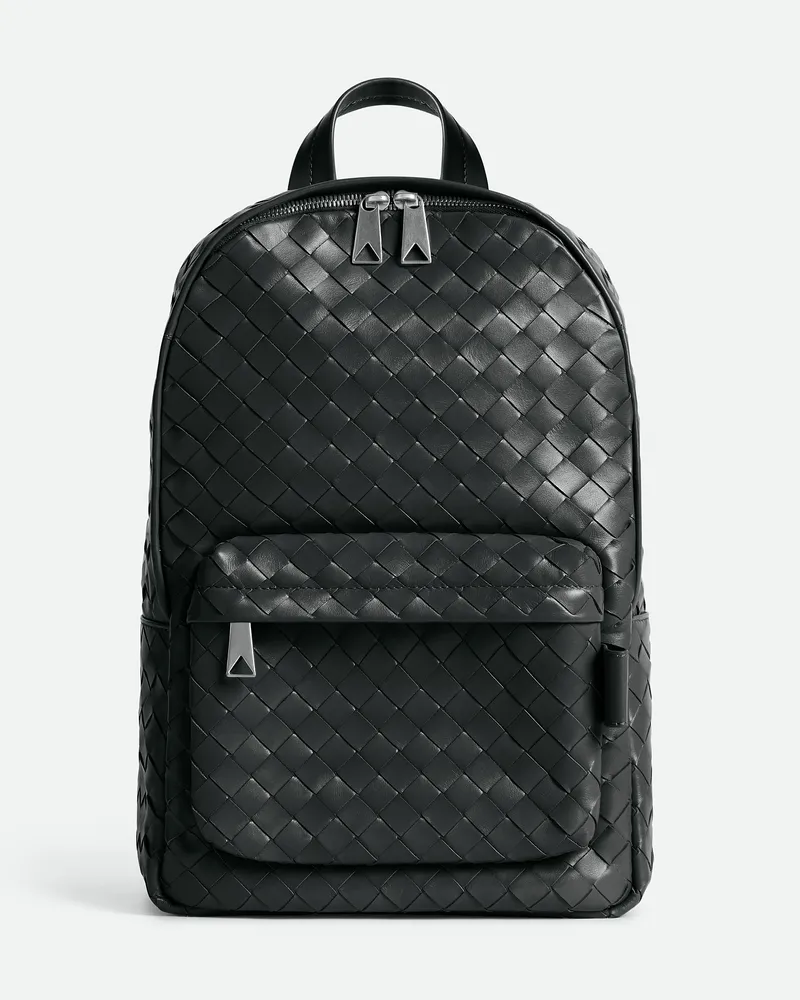 Bottega Veneta Kleiner Intrecciato Rucksack Ardoise