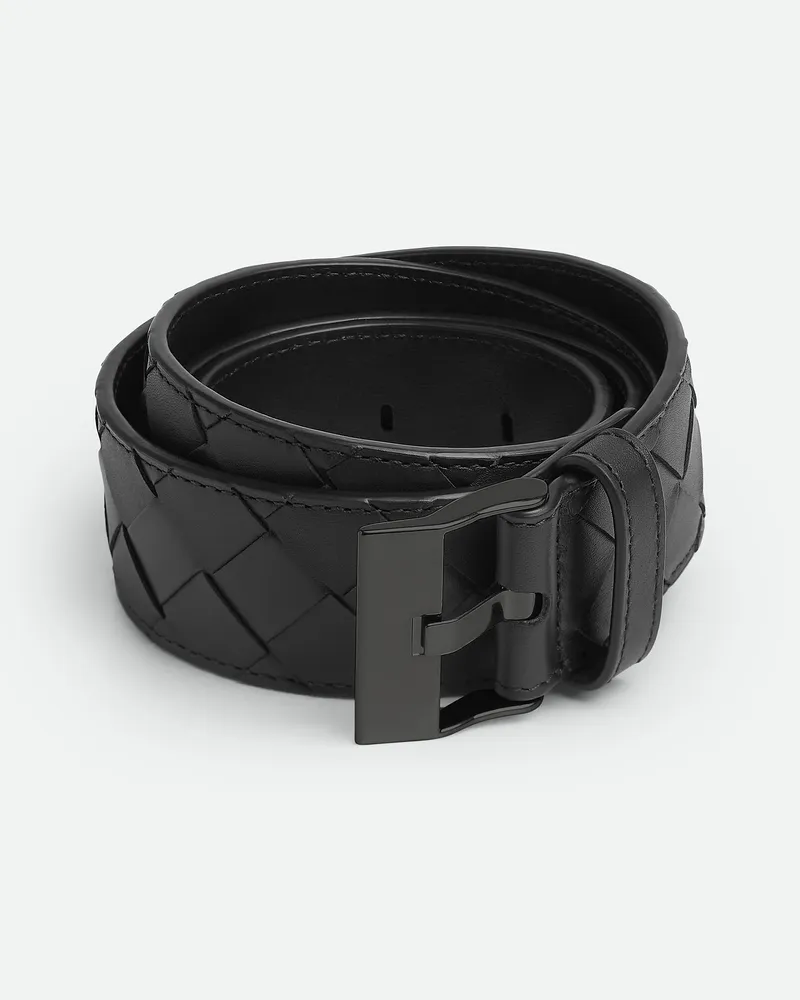 Bottega Veneta Watch Buckle Gürtel - Schwarz - Herren 100 % Kalbsleder Schwarz