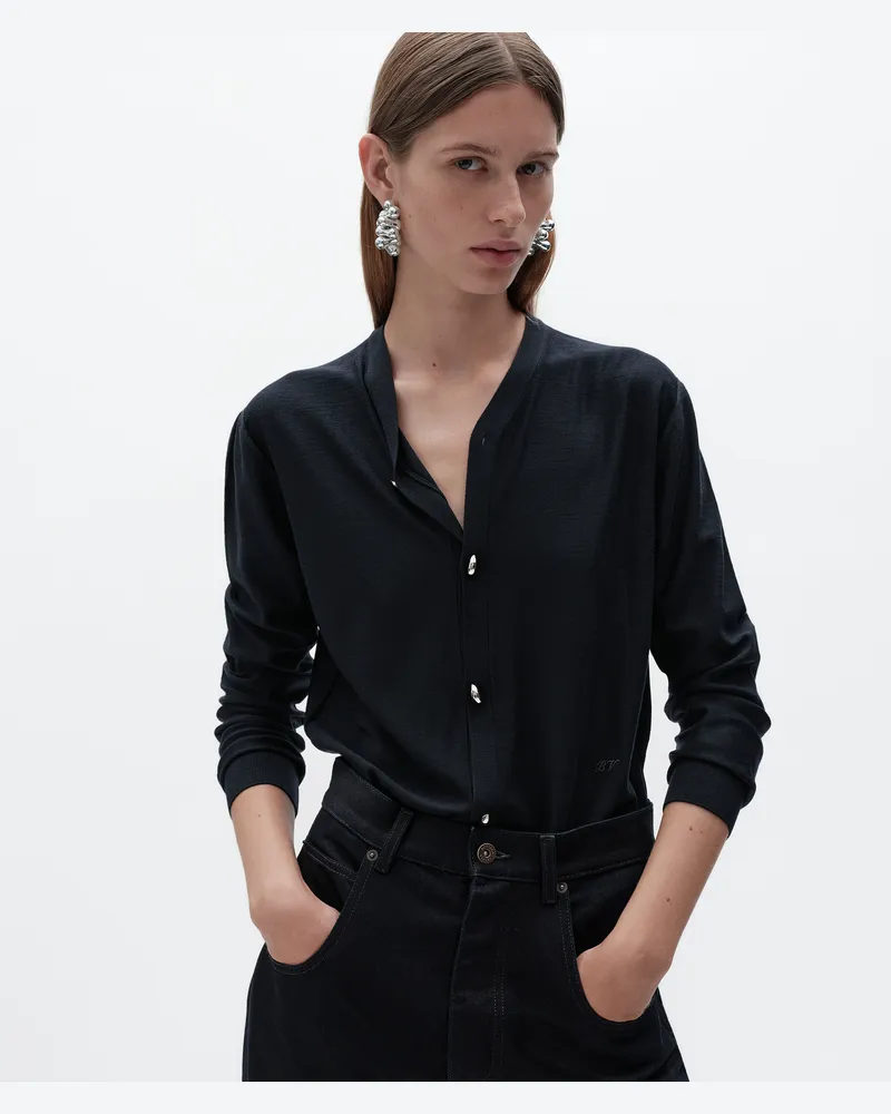 Bottega Veneta Cardigan aus Wolle -Blau - Damen Blau