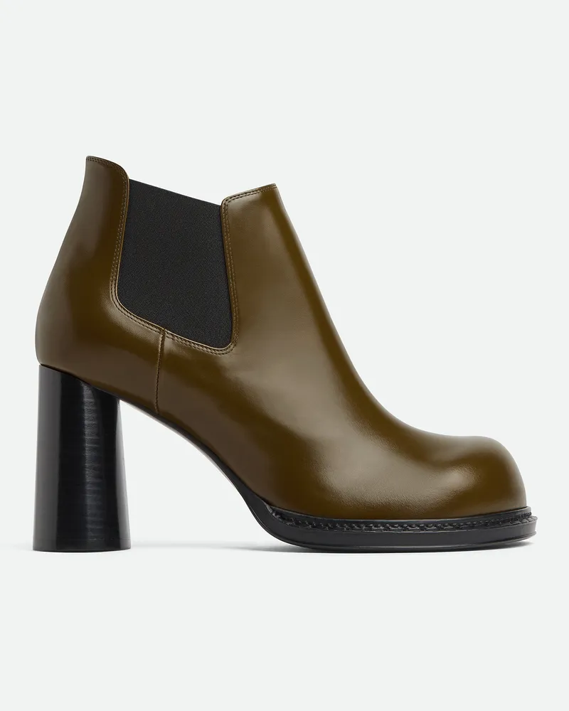 Bottega Veneta Cliff Chelsea Boots Olive