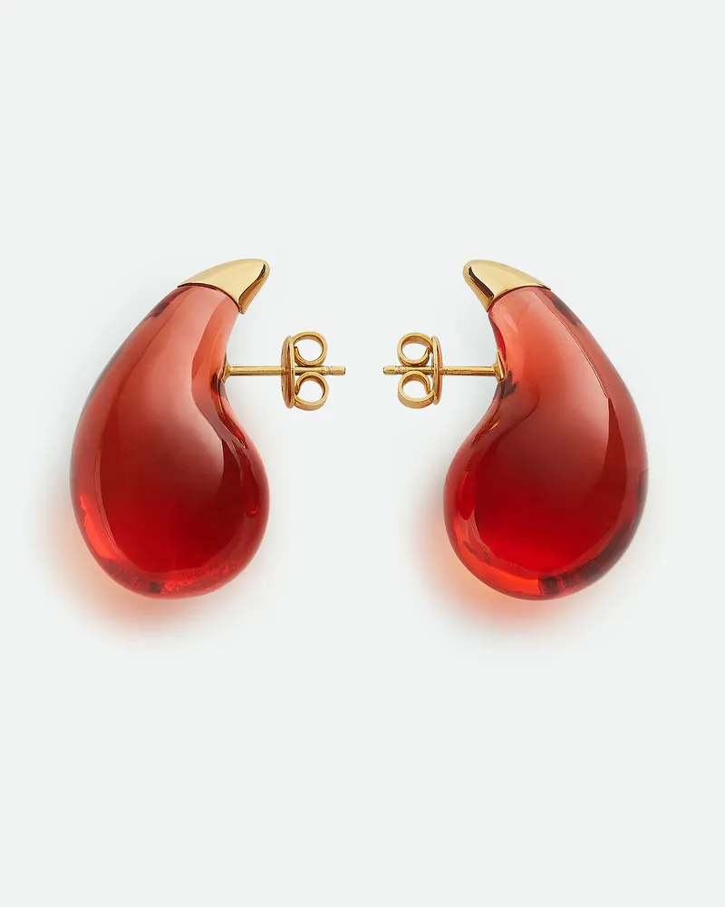 Bottega Veneta Kleine Drop Ohrringe - Rot - Damen Rot