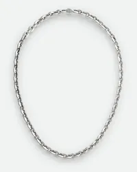 Bottega Veneta Shape Chain Halskette Silver