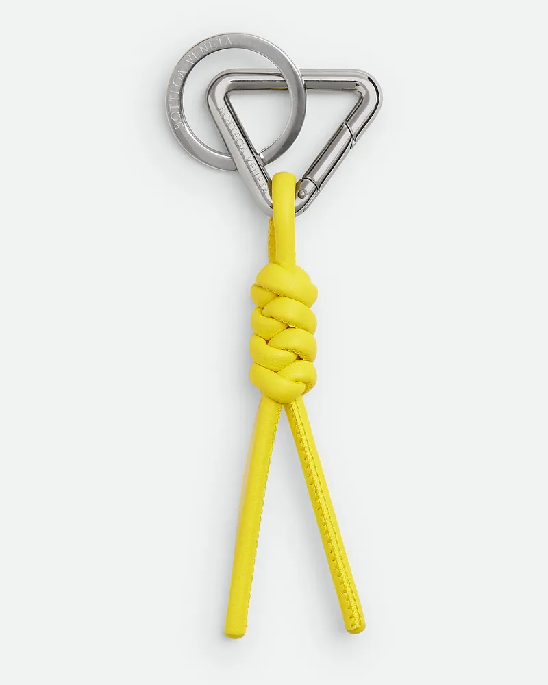 Bottega Veneta Triangle Schlüsselanhänger Daffodil