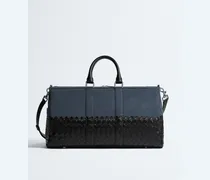Intrecciato Reisetasche-Blau - Herren