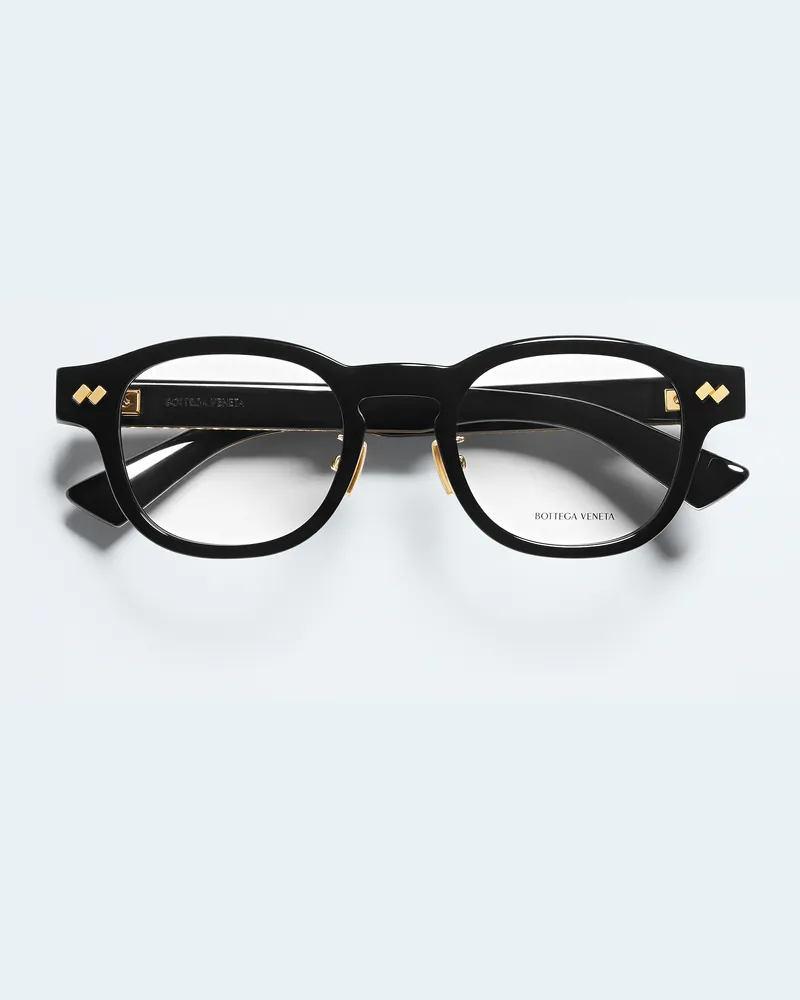 Bottega Veneta Intrecciato Panthos Brille-Schwarz - Unisex Schwarz