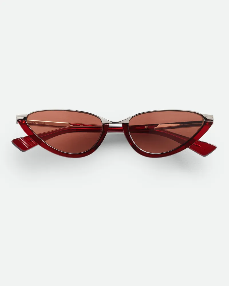 Bottega Veneta Classic Cat Eye Sonnenbrille Red