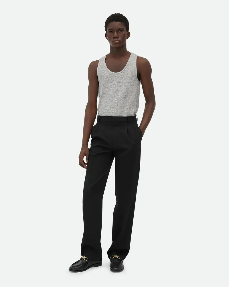 Bottega Veneta Hose Aus Graindepoudrewolle Black