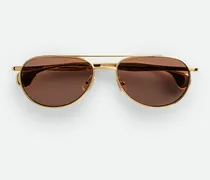 Fin Aviator Sonnenbrille-Gold - Unisex