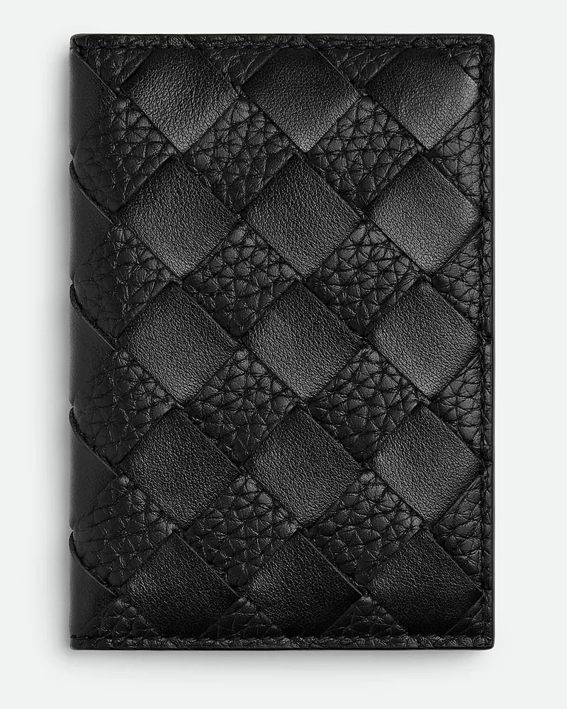 Bottega Veneta Intrecciato Kartenetui Mit Überschlag - Schwarz - Herren Schwarz