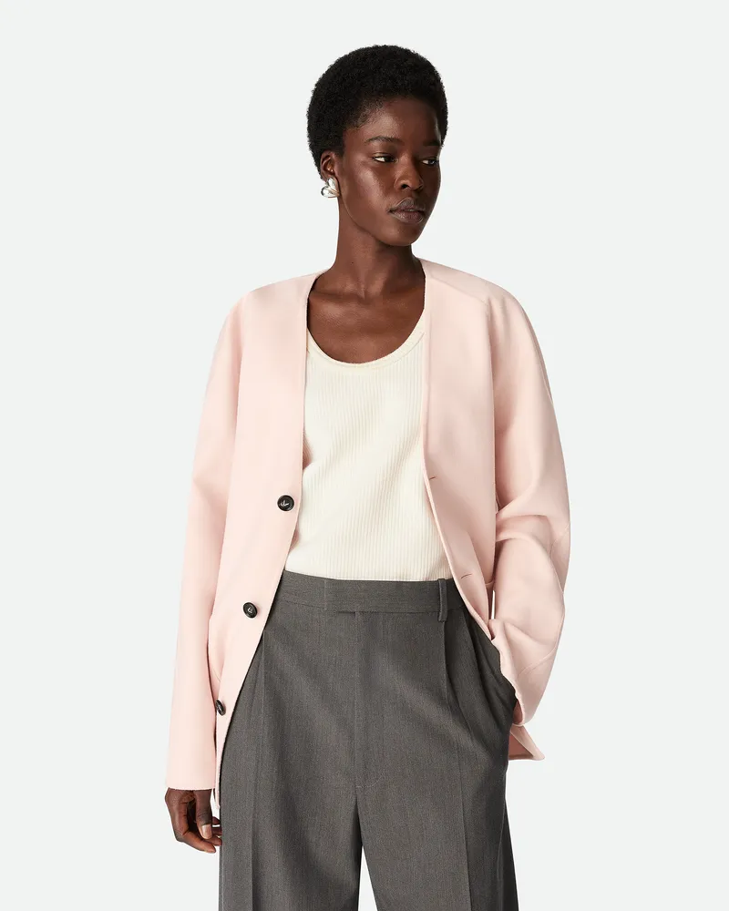 Bottega Veneta Leichter Mantel Aus Wolle Und Kaschmir - Rose - Damen 80 % Wolle & 20 % Kaschmir Rose