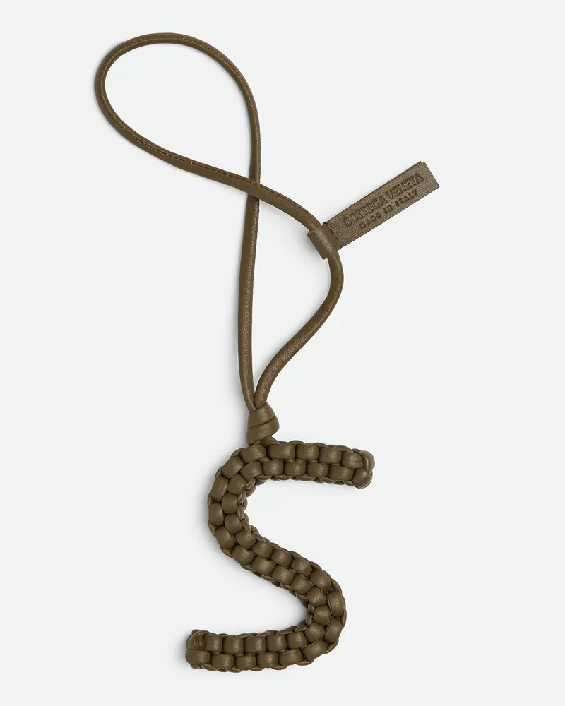 Bottega Veneta Buchstabe S-charm - Grün - Herren - 100 % Lammleder Grün