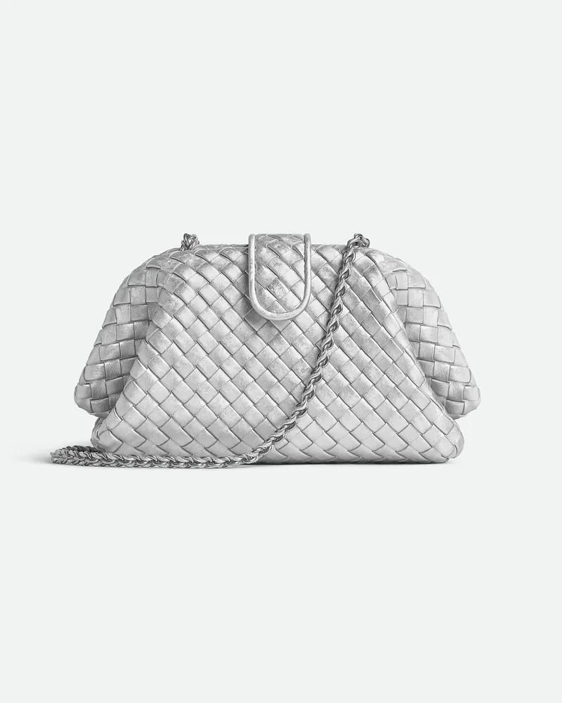 Bottega Veneta Kleine Lauren 1980 - Silber - Damen - 100% Lammleder Silber
