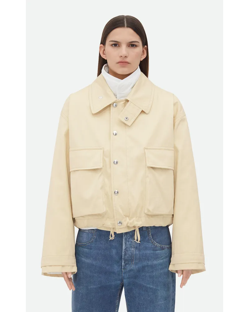 Bottega Veneta Jacke Aus Baumwolltwill Sea