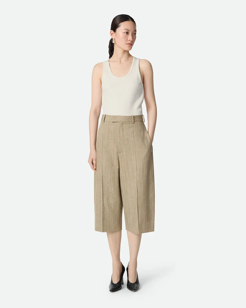 Bottega Veneta Hose Aus Viskose Und Seide - Beige - Damen Viskose, Polyester & Seide Beige
