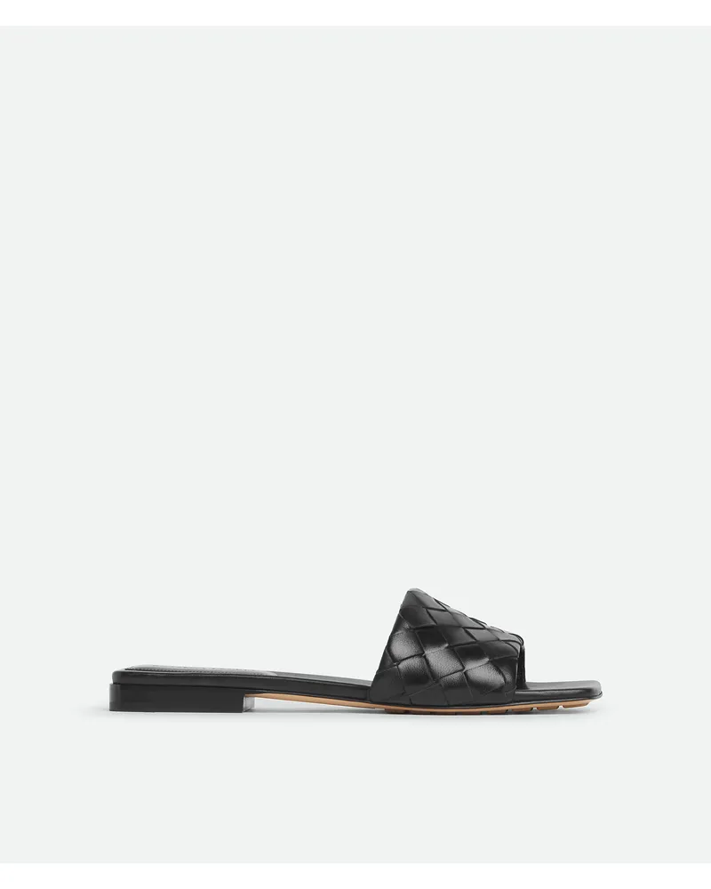 Bottega Veneta Flache Parco Mules - Schwarz - Damen 100 % Lammleder Schwarz