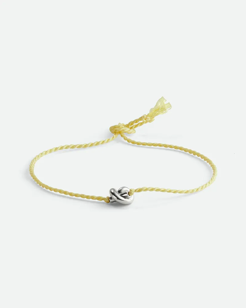 Bottega Veneta Freundschaftsarmband - Gelb - Unisex 50 % Seide & 50 % Sterlingsilber Gelb