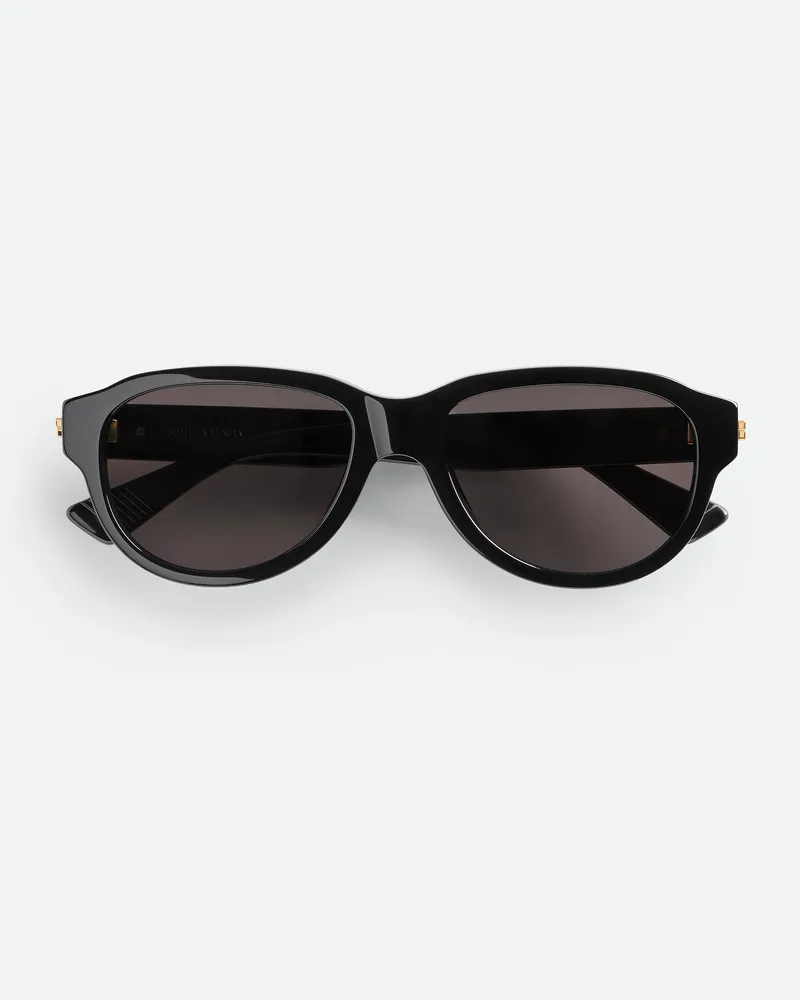 Bottega Veneta Classic Sonnenbrille In Pilotenform - Schwarz - Unisex Schwarz